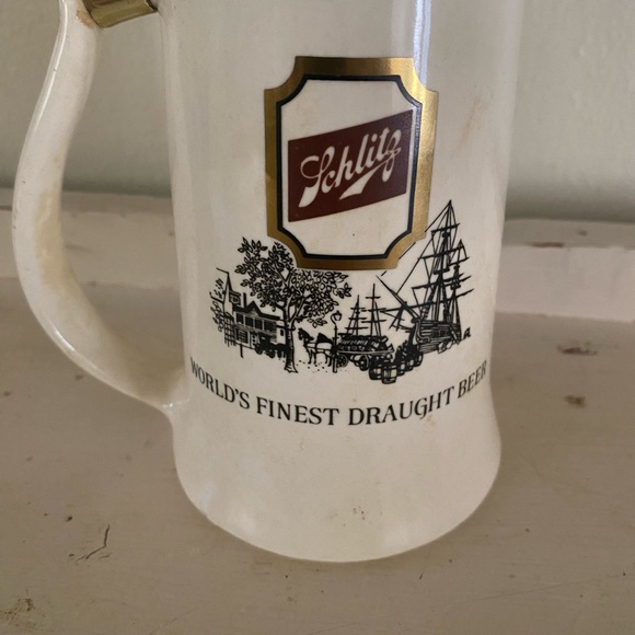 Vintage Schlitz Beer Stein Mug Nelson McCoy Pottery Co. USA - Picture 4 of 4